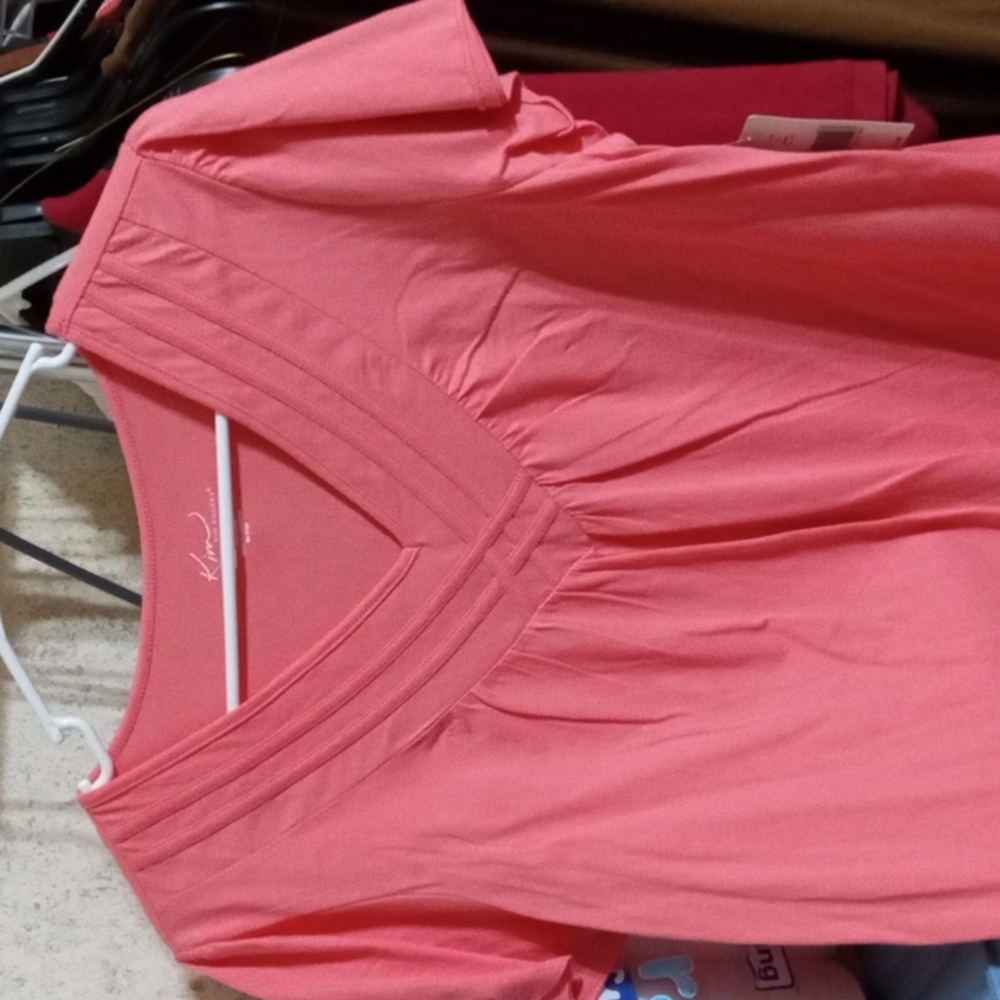 Kim Rogers shirt large coral shell